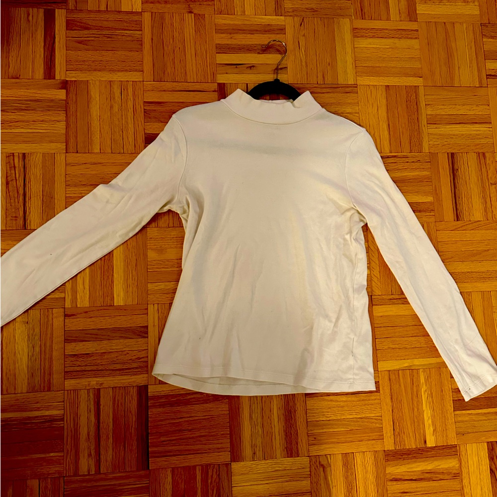 Medium (8-10) White turtleneck shirt - White Stag